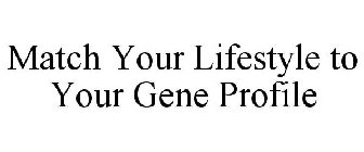 MATCH YOUR LIFESTYLE TO YOUR GENE PROFILE