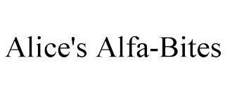 ALICE'S ALFA-BITES