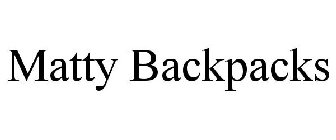 MATTY BACKPACKS