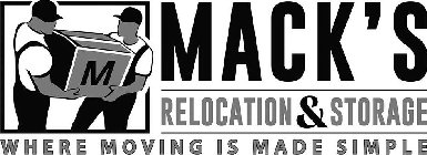 M MACK'S RELOCATION & STORAGE WHERE MOVING IS MADE SIMPLE
