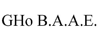GHO B.A.A.E.