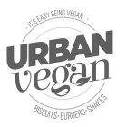 · IT'S EASY BEING VEGAN · URBAN VEGAN BISCUITS + BURGERS + SHAKES