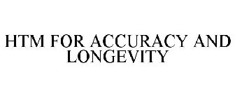 HTM FOR ACCURACY AND LONGEVITY