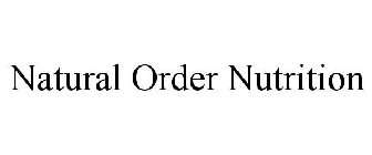 NATURAL ORDER NUTRITION