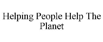 HELPING PEOPLE HELP THE PLANET