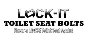 LOCK-IT TOILET SEAT BOLTS NEVER A LOOSE TOILET SEAT AGAIN!
