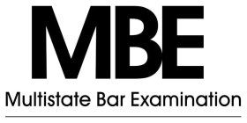 MBE MULTISTATE BAR EXAMINATION