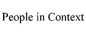 PEOPLE IN CONTEXT