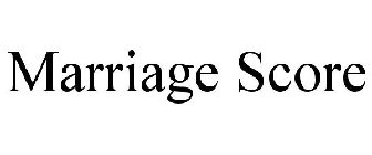 MARRIAGE SCORE