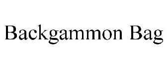 BACKGAMMON BAG