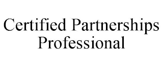 CERTIFIED PARTNERSHIPS PROFESSIONAL