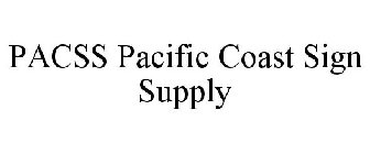 PACSS PACIFIC COAST SIGN SUPPLY