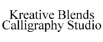 KREATIVE BLENDS CALLIGRAPHY STUDIO