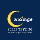 CONCIERGE SLEEP TESTING PERSONAL, PROFESSIONAL, PRIVATE
