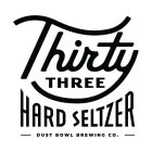 THIRTY THREE HARD SELTZER DUST BOWL BREWING CO.