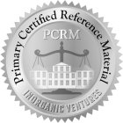 PRIMARY CERTIFIED REFERENCE MATERIAL PCRM INORGANIC VENTURES