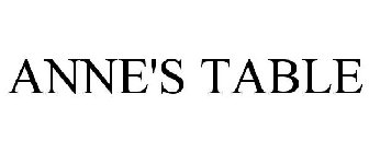ANNE'S TABLE