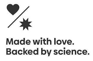 MADE WITH LOVE. BACKED BY SCIENCE.