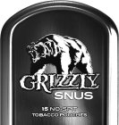 GRIZZLY SNUS 15 NO-SPIT TOBACCO POUCHES