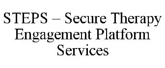 STEPS - SECURE THERAPY ENGAGEMENT PLATFORM SERVICES