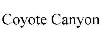 COYOTE CANYON