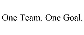 ONE TEAM. ONE GOAL.