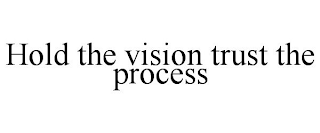 HOLD THE VISION TRUST THE PROCESS