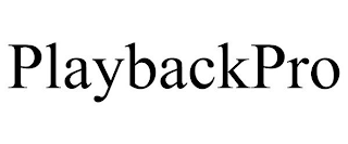 PLAYBACKPRO