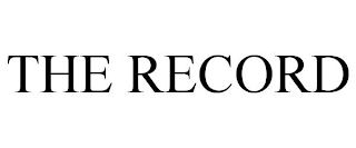 THE RECORD