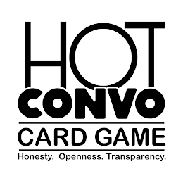 HOT CONVO CARD GAME HONESTY. OPENNESS. TRANSPARENCY