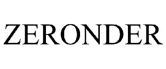 ZERONDER
