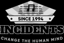 INCIDENTS CHANGE THE HUMAN MIND SINCE 1994