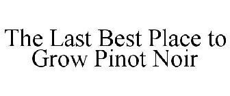 THE LAST BEST PLACE TO GROW PINOT NOIR