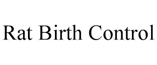 RAT BIRTH CONTROL