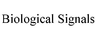 BIOLOGICAL SIGNALS