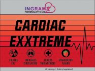 INGRAM FORMULATIONS CARDIAC EXXTREME HDL LDL LOWERS LDL INCREASES CIRCULATION LOWERS TRIGLYCERIDES STRAWBERRY FLAVOR 30 SERVINGS DIETARY SUPPLEMENT