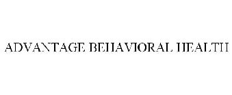 ADVANTAGE BEHAVIORAL HEALTH