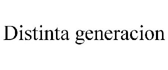 DISTINTA GENERACION