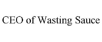 CEO OF WASTING SAUCE