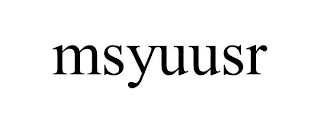 MSYUUSR