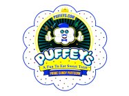 PUFFEYS.COM PUFFEY'S A FUN TO EAT SWEET TREAT PRIME CANDY PUFFCORN