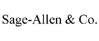 SAGE-ALLEN & CO.