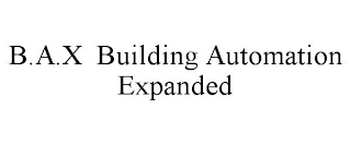 B.A.X BUILDING AUTOMATION EXPANDED