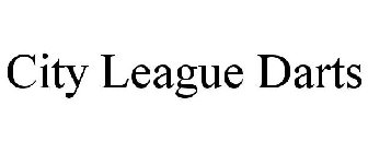 CITY LEAGUE DARTS