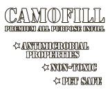 CAMOFILL PREMIUM ALL PURPOSE INFILL ANTIMICROBIAL PROPERTIES NON-TOXIC PET SAFE