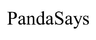 PANDASAYS