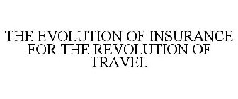 THE EVOLUTION OF INSURANCE FOR THE REVOLUTION OF TRAVEL