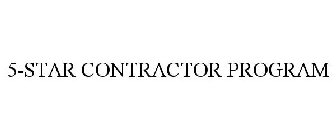 5-STAR CONTRACTOR PROGRAM