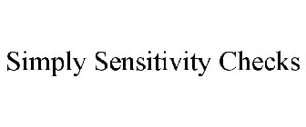 SIMPLY SENSITIVITY CHECKS