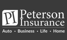 PI PETERSON INSURANCE AUTO · BUSINESS · LIFE · HOME